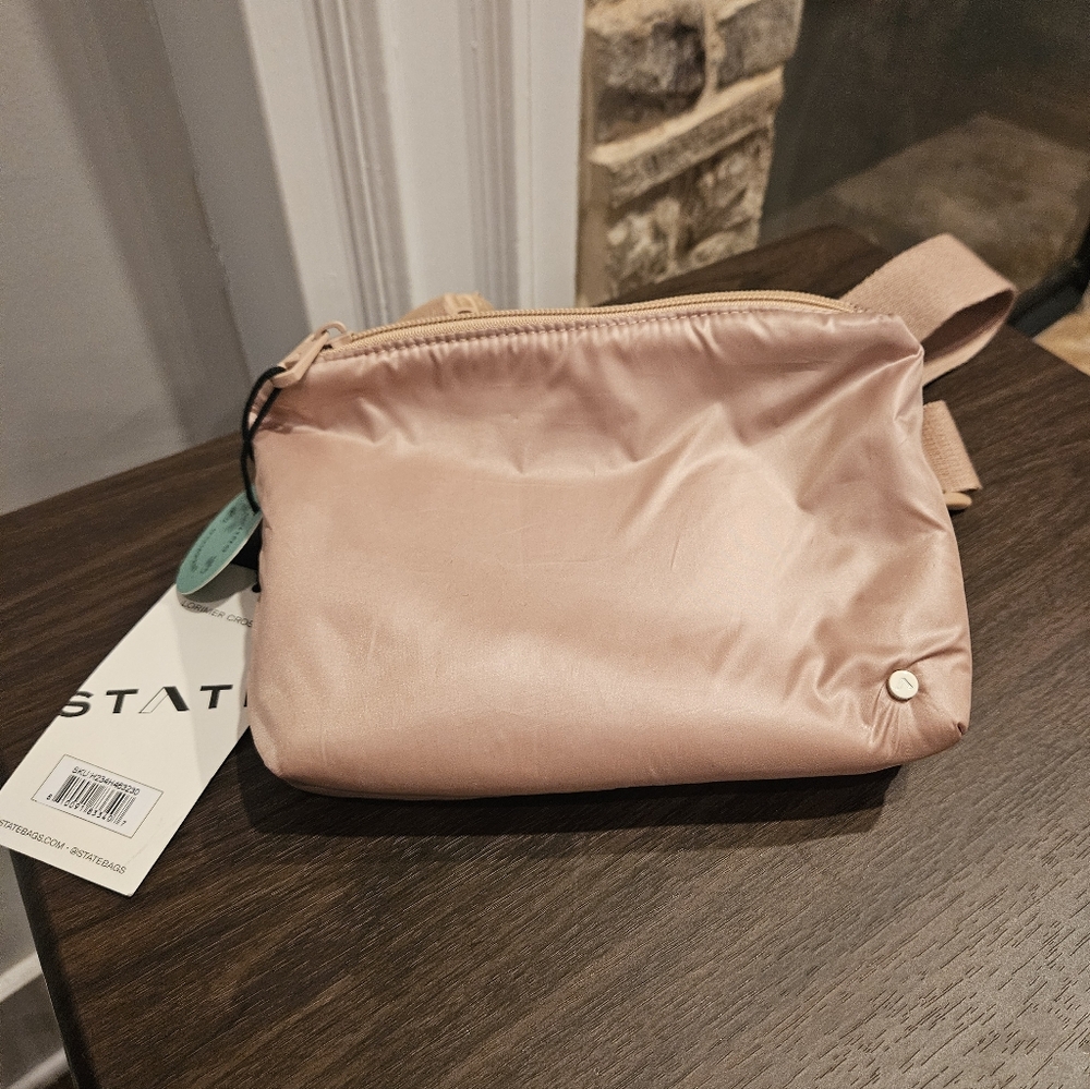 STATE Large Blush Lorimer Fanny Pack Crossbody Bag